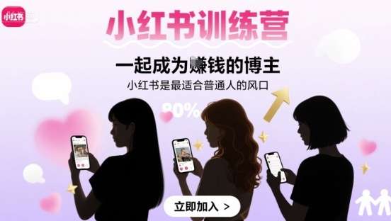 小红书训练营：普通人也能轻松赚钱的博主副业指南-微七七网-是一个专注于全域获客|流量矩阵化打法的团队！