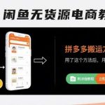 闲鱼拼多多无货源搬运教程，月入6000实操方法，附详细步骤指南-微七七网-是一个专注于全域获客|流量矩阵化打法的团队！