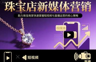 珠宝店新媒体营销：短视频与直播运营核心策略揭秘-微七七网-是一个专注于全域获客|流量矩阵化打法的团队！
