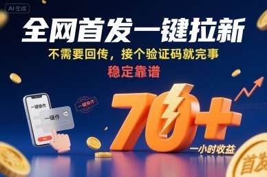 2024最新一键拉新项目：验证码任务轻松完成，稳定收益70元+/小时！-微七七网-是一个专注于全域获客|流量矩阵化打法的团队！