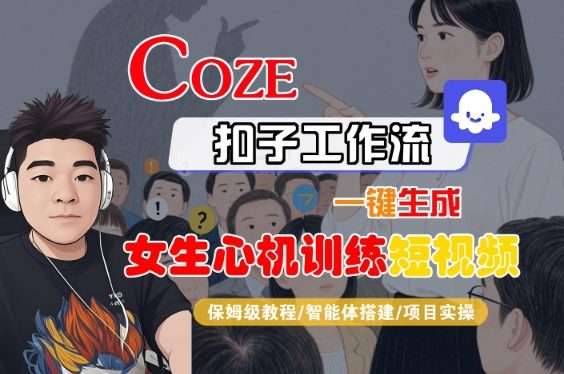 COZE扣子工作流轻松制作女生心机短视频，保姆级教程快速上手-微七七网-是一个专注于全域获客|流量矩阵化打法的团队！