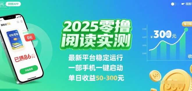 2025零撸阅读新平台实测：手机一键启动，单日收益可达50元！-微七七网-是一个专注于全域获客|流量矩阵化打法的团队！