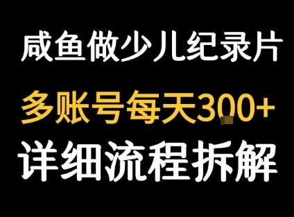 闲鱼卖纪录片实操：单笔3元日赚几十单，月入千元攻略！-微七七网-是一个专注于全域获客|流量矩阵化打法的团队！