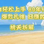 零基础小白轻松上手！80年代怀旧爆款日入数张，童年回忆变现攻略-微七七网-是一个专注于全域获客|流量矩阵化打法的团队！