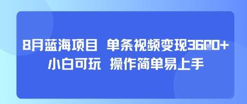 2023年8月最新AI蓝海项目，单条视频轻松变现1000+，新手快速上手！-微七七网-是一个专注于全域获客|流量矩阵化打法的团队！