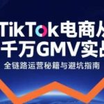 TikTok电商从0到千万GMV实战课：系统拆解运营秘籍-微七七网-是一个专注于全域获客|流量矩阵化打法的团队！