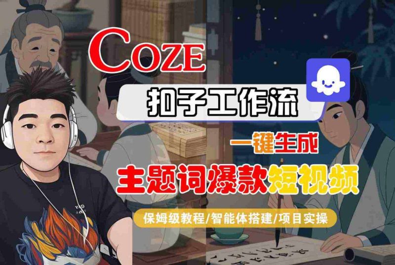 COZE扣子工作流保姆级教程：一键生成爆款短视频，智能体搭建实操-微七七网-是一个专注于全域获客|流量矩阵化打法的团队！