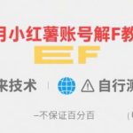 8月小红薯账号限流解封教程，最新亲测方法有效恢复权限-微七七网-是一个专注于全域获客|流量矩阵化打法的团队！