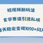短视频玄学新玩法：私域引流单号日变现1000+，轻松赚取稳定收益！-微七七网-是一个专注于全域获客|流量矩阵化打法的团队！