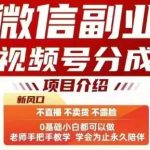 微信视频号分成新玩法：不直播不卖货不露脸，日赚几十至几百！-微七七网-是一个专注于全域获客|流量矩阵化打法的团队！