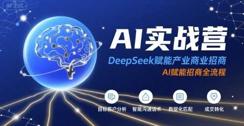 AI实战营揭秘：DeepSeek赋能产业招商全流程高效落地-微七七网-是一个专注于全域获客|流量矩阵化打法的团队！