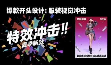 服装短视频剪辑速成课：30天掌握算法剪辑，完播率提升25%-微七七网-是一个专注于全域获客|流量矩阵化打法的团队！