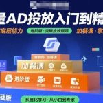 巨量AD投放实战教程：从入门到精通（基础+进阶+加餐课）-微七七网-是一个专注于全域获客|流量矩阵化打法的团队！