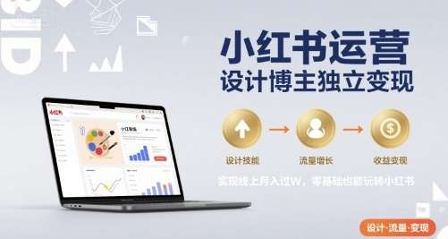 小红书设计博主变现攻略：零基础也能线上月入过万-微七七网-是一个专注于全域获客|流量矩阵化打法的团队！