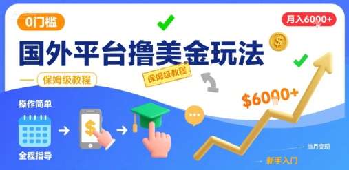 国外平台轻松赚美金：零基础月入6000+的详细步骤教程-微七七网-是一个专注于全域获客|流量矩阵化打法的团队！