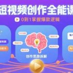零基础掌握短视频创作：制作技巧与AI爆款文案写作课-微七七网-是一个专注于全域获客|流量矩阵化打法的团队！