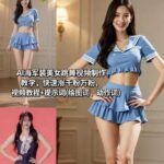 AI海军装美女跳舞视频制作教程：零基础3天快速涨粉秘籍，附独家绘图动作提示词-微七七网-是一个专注于全域获客|流量矩阵化打法的团队！