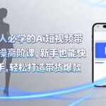 服装人AI短视频带货高阶课：新手3天快速上手，实操教学轻松爆单-微七七网-是一个专注于全域获客|流量矩阵化打法的团队！