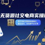 无货源社交电商实操课：避开传统电商红海 | 新手入门与多平台批量操作指南 | 附私域流量玩转技巧与避坑指南-微七七网-是一个专注于全域获客|流量矩阵化打法的团队！