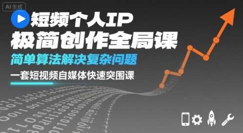 2025短视频个人IP创富实战课：极简算法从0到1快速起号，自媒体小白突围系统教程-微七七网-是一个专注于全域获客|流量矩阵化打法的团队！