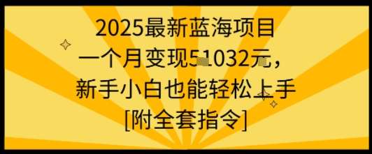 2025蓝海新项目：新手月入过万实战指南，零基础轻松操作【附完整指令包】-微七七网-是一个专注于全域获客|流量矩阵化打法的团队！