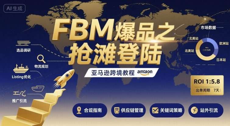 2025亚马逊跨境教程：FBM爆单秘籍与抢滩登陆实战，新手入门到精通运营技巧-Step-by-Step指南-微七七网-是一个专注于全域获客|流量矩阵化打法的团队！