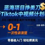 海外TK中视频实操变现：从0-1玩转TikTok，解锁美金收益完整指南-微七七网-是一个专注于全域获客|流量矩阵化打法的团队！