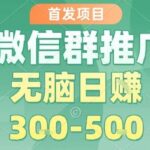 最新微信群推广玩法：日稳定15单，每单利润10元以上，零基础日赚300+实战揭秘-微七七网-是一个专注于全域获客|流量矩阵化打法的团队！