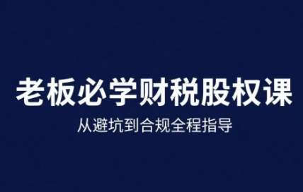 2025企业财税与股权实战指南：3步规避风险实现合规提升-微七七网-是一个专注于全域获客|流量矩阵化打法的团队！