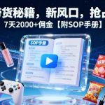 B站带货快速入门教程：7天实操赚取2000+佣金，附完整SOP手册与实操技巧！-微七七网-是一个专注于全域获客|流量矩阵化打法的团队！
