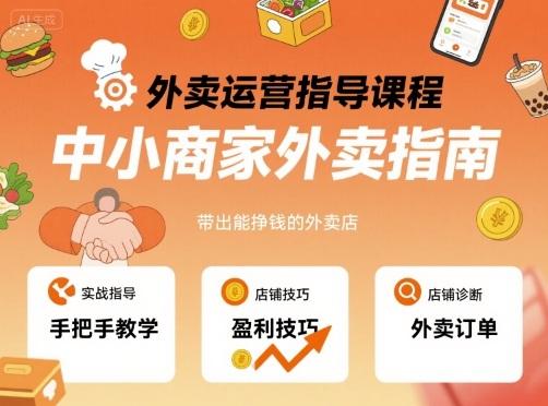 2025外卖运营实战指南：三步落地爆单攻略，专为中小餐饮店打造，实现单量翻倍-微七七网-是一个专注于全域获客|流量矩阵化打法的团队！