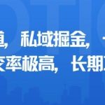 小众赛道私域掘金秘籍：日赚多张实操，超高成交率长期盈利项目-微七七网-是一个专注于全域获客|流量矩阵化打法的团队！