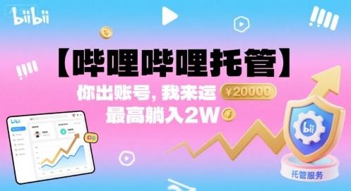 哔哩哔哩托管真相：交出账号我来运营，轻松躺赚月入2万揭秘！-微七七网-是一个专注于全域获客|流量矩阵化打法的团队！