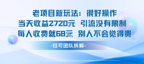 老项目升级玩法：当天收益1000+实操教程，单价68元/人授权，合规不封号长久收益-微七七网-是一个专注于全域获客|流量矩阵化打法的团队！