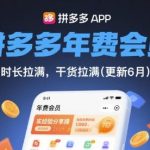 拼多多年费会员终极揭秘：实战经验全分享，时长与干货双拉满（9月最新更新）-微七七网-是一个专注于全域获客|流量矩阵化打法的团队！