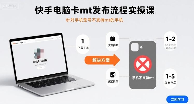 快手电脑卡MT发布流程实操教程：手机型号不支持MT的完整解决方案指南-微七七网-是一个专注于全域获客|流量矩阵化打法的团队！