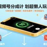 视频号分成计划懒人速成秘籍：手机10秒制作视频，日收益1000+实操大揭秘！-微七七网-是一个专注于全域获客|流量矩阵化打法的团队！