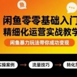 闲鱼暴力玩法全揭秘：零基础入门精细化运营实战，快速变现成功指南-微七七网-是一个专注于全域获客|流量矩阵化打法的团队！