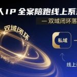 从0到1精通个人IP全案陪跑：线上系统课实现双域闭环落地实操实战指南-微七七网-是一个专注于全域获客|流量矩阵化打法的团队！