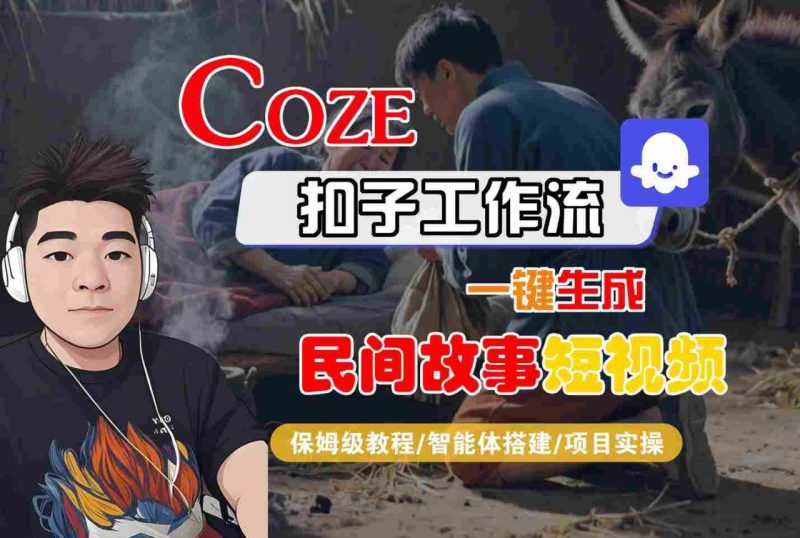 COZE扣子工作流一键生成民间故事短视频全攻略：从智能体搭建到项目实操的保姆级教程-微七七网-是一个专注于全域获客|流量矩阵化打法的团队！