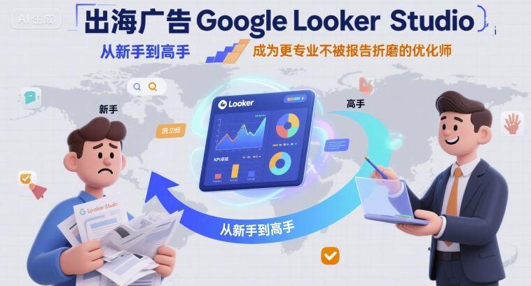 Google Looker Studio实战秘籍：出海广告优化师从入门到精通，高效搞定数据分析报告-微七七网-是一个专注于全域获客|流量矩阵化打法的团队！
