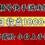 快手视频号游戏掘金项目全揭秘：日收益1000+在家创业，一台电脑轻松实现赚钱梦想-微七七网-是一个专注于全域获客|流量矩阵化打法的团队！