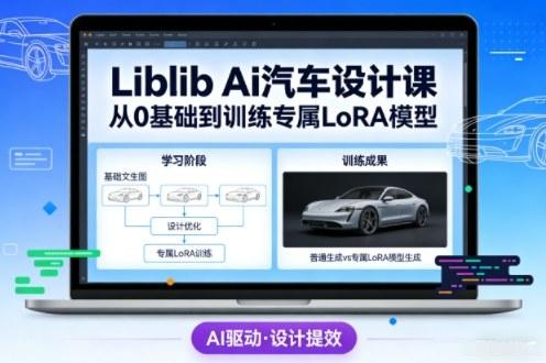 AI汽车设计实战课：从零基础文生图到专属风格LORA模型训练完整指南-微七七网-是一个专注于全域获客|流量矩阵化打法的团队！