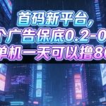 揭秘首码新平台：广告保底0.2-0.4元，单机日赚80，矩阵操作全攻略-微七七网-是一个专注于全域获客|流量矩阵化打法的团队！