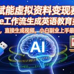 零基础AI副业：用COZE工作流一键生成英语教育视频，虚拟资料变现躺赚攻略-微七七网-是一个专注于全域获客|流量矩阵化打法的团队！