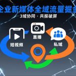 短视频全域商业模式：三步打通直播私域与地域流量，引爆企业新媒体掘金闭环-微七七网-是一个专注于全域获客|流量矩阵化打法的团队！