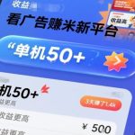 独家揭秘看广告賺米新平台：单机日赚50+，推广收益翻倍，3天狂赚1.4K实测！-微七七网-是一个专注于全域获客|流量矩阵化打法的团队！