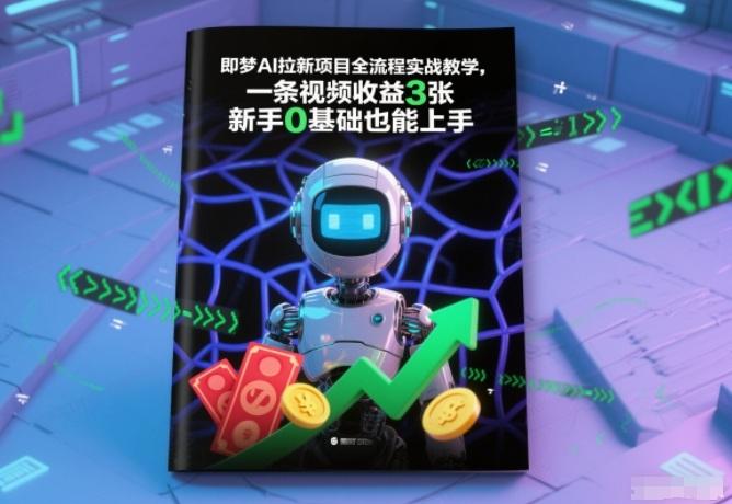 即梦AI拉新项目全攻略：实战教学从0到1，单视频赚取300元，新手零基础轻松上手-微七七网-是一个专注于全域获客|流量矩阵化打法的团队！
