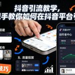 抖音引流实操秘籍：3步手把手教学，快速掌握平台引流核心技巧-微七七网-是一个专注于全域获客|流量矩阵化打法的团队！