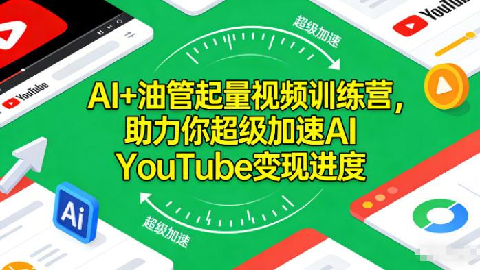 AI YouTube变现实战营：三步打造油管智能起量视频系统-微七七网-是一个专注于全域获客|流量矩阵化打法的团队！